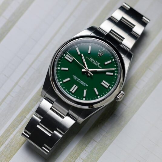 ROLEX OYSTER PERPETUAL GREEN DIAL