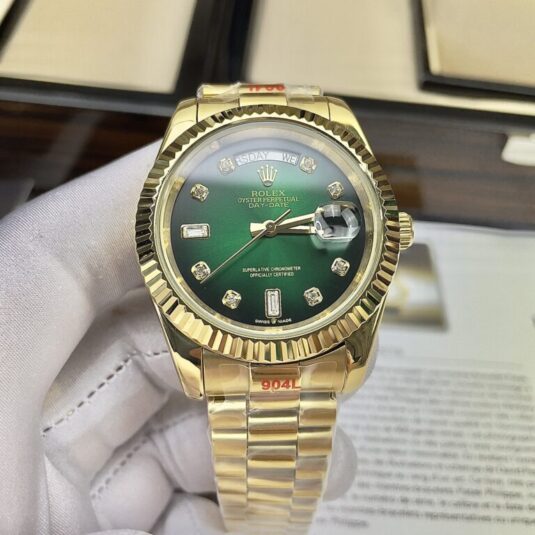ROLEX DAY-DATE GREEN DIAL GOLD