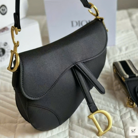 DIOR SADDLE BLACK - SIZE 25
