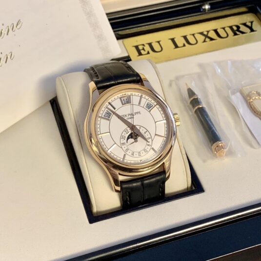 Patek Philippe 5205R White Dial – Tuyệt tác Annual Calendar Moonphase sang trọng bậc nhất của Patek Philippe