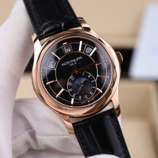Patek Philippe 5205R Black Dial – Tuyệt tác Annual Calendar Moonphase với vẻ đẹp sang trọng và quyền lực