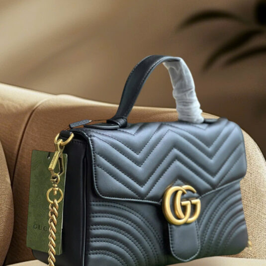 GUCCI MARMONT TOP HANDLE BLACK