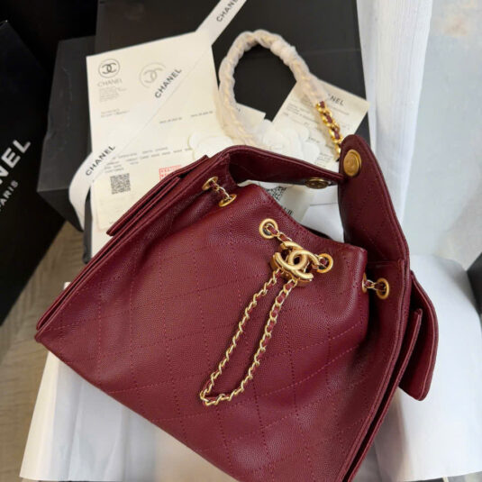 CHANEL HOBO 25C - RED CHAMPANGE